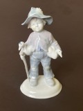 Figurina BAIETEL CU GASTE din portelan fin german METZLER &amp; ORTLOFF