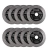 Disc diamantat turbo subtire, dublu segmentate, placi ceramice, taiere umeda si uscata, set 10 buc, 125x22.23x1.3 mm, Richmann Exclusive GartenVIP Diy