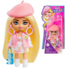 Barbie Extra Mini Mini Mini păpușă de modă elegantă &icirc;n beretă HLN48 ZA5105C