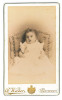 2190 - Bucuresti, BABY GIRL - old CDV ( 10,6/6,5 cm )