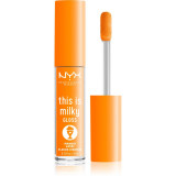 NYX Professional Makeup This is Milky Gloss Milkshakes lip gloss hidratant produs parfumat culoare 14 Mango Lassi 4 ml