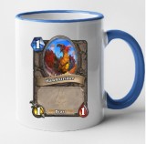 Cana maner albastru personalizata HearthStone - Hawkstrider, INOVATIX&reg;. 330ml