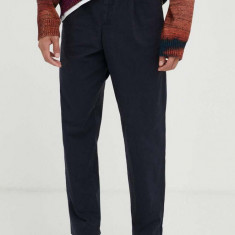 PS Paul Smith pantaloni barbati, culoarea albastru marin, drept