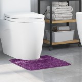 vidaXL Covoraș baie formă U, violet, 50x50 cm poliester antiderapant