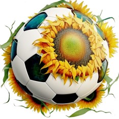 Sticker decorativ, Minge Fotbal, 60 cm, 8917ST foto
