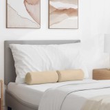 vidaXL Perne Bolster 2 pcs Crem &Oslash; 15 x 40 cm Țesătură din microfibră 42014301