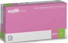 Mănuși de nitril roz L 100 buc., EASYCARE