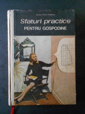 NATALIA TAUTU STANESCU - SFATURI PRACTICE PENTRU GOSPODINE (CROITORIE) {1971} foto