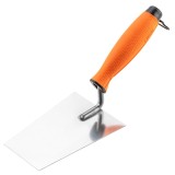 Mistrie stucco profesionala NEO Tools, forma trapezoidala, inox, maner ergonomic, 140 mm