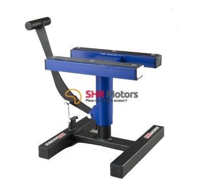 Stander (suport) moto central Cross / Enduro heavy duty albastru foto