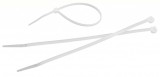 Coliere Cabluri Nylon 7.6x300mm Albe, Set 100 Bucati, Prindere Rapida, Organizare Cabluri, UL 94 V-2, Fixare Durabila