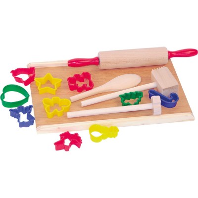 Set de joaca pentru plastilina - Accesorii de bucatarie cu forme de biscuiti foto