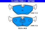ATE 13.0460-7090.2 set placute frana,frana disc