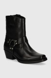 Steve Madden cizme de piele Quintana femei, culoarea negru, cu toc drept, izolare usoara, SM11003295