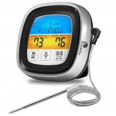 Termometru Digital Cuptor, Sonda Inox, Timer, Alarma, Touch, Carne și Lichide foto
