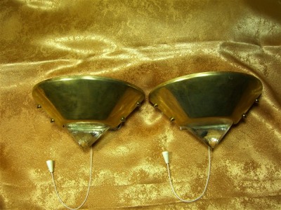 Aplice electrice alama, cristal, Mid Century Modern Honsel Germany foto