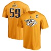 Nashville Predators tricou de bărbați yellow #59 Roman Josi Stack Logo Name &amp;amp; Number - M, Fanatics Branded