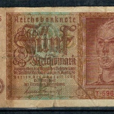 Germania 1942 - 5 Reichsmark, uzata