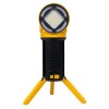Lanterna Proiector cu Trepied, 5 Moduri, USB, ABS, Cap Rotativ, 39cm, Galben/Negru - Camping, Urgenta