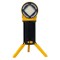 Lanterna tip proiector, cu trepied si maner, 5 moduri de iluminare, din ABS, cap rotativ, incarcare USB, inaltime 39cm, galben/negru