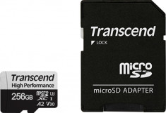 Card de memorie Transcend 330S 256GB MicroSDXC Clasa 10 UHS-I U3 + Adaptor SD foto