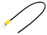 Cablu neizolat negru 250mm cu terminale presate CHEVAL M5WI-400BK025