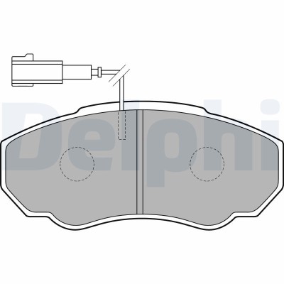DELPHI LP1750 set placute frana,frana disc foto