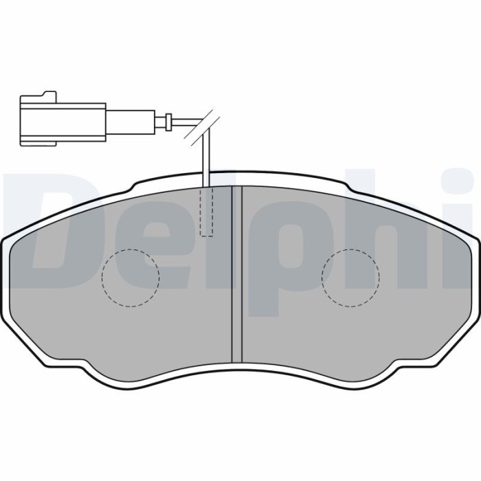 DELPHI LP1750 set placute frana,frana disc