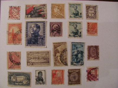 GE - Lot 100 timbre vechi deparaiate straine / o parte interbelice (2) foto