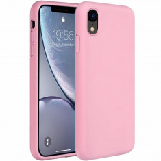 Husa iPhone XR, Premium, Silicon Flexibil, Mat, Roz foto