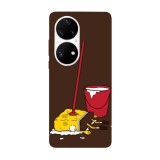 Husa compatibila cu Huawei Nova 9 model Sponge Bob Cleaning, Silicon, TPU, Viceversa, Transparent, Carcasa