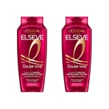 Set 2x Sampon L&amp;#039;Oreal Paris Elseve Color Vive pentru par vopsit, 400 ml
