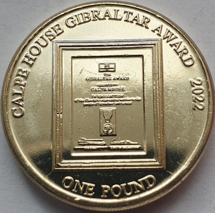 1 pound 2022 Gibraltar, Calpe House Award 2022, unc