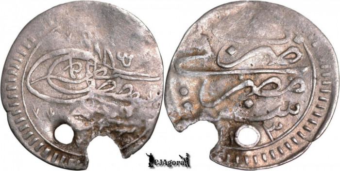 1731 (1143AH), AR Para - Mahmud I - Misr - Imperiul Otoman