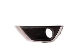 Grila bara Jeep Compass, 06.2017-, Fata, partea Stanga, cromat/negru; cu gaura pentru lampa de ceata, Aftermarket