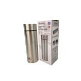 Termos pentru cafea/apa, capacitate 350ml, autonomie 3 ani, afisaj led temperatura, Rosberg, gri metalic