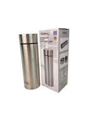 Termos pentru cafea/apa, capacitate 350ml, autonomie 3 ani, afisaj led temperatura, Rosberg, gri metalic