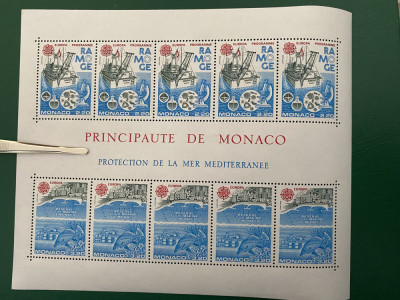 PC121 - Monaco 1986 Europa CEPT/ Natura, Bloc MNH foto