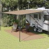 VidaXL Covor pentru cort, gri taupe, 250x500 cm 310745