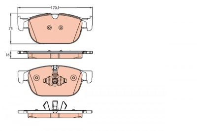 TRW GDB2153 set placute frana,frana disc foto