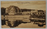 BAIA OCNA , SIBIU , HOTELUL STATULUI si LACUL HORIA , CARTE POSTALA ILUSTRATA , 1929