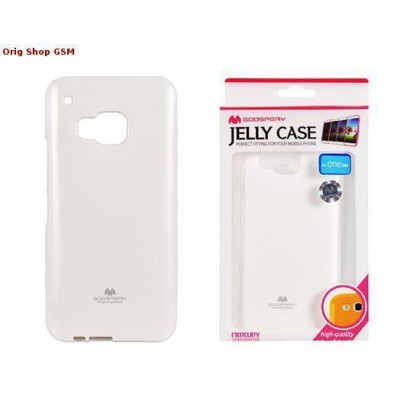 Husa Mercury Jelly HTC One M9 Alb Blister
