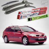 Cumpara ieftin Ștergătoare Renault Megane II Grandtour Break 2002-2006 | Set Față și Spate Flat &ndash; TeamCar&reg;