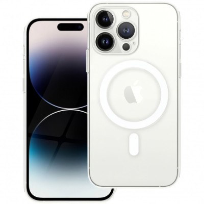 Husa MagSafe pentru Apple iPhone 14 Pro, OEM, Clear, Transparenta foto
