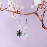 Cercei argintii cu citrin - Soare