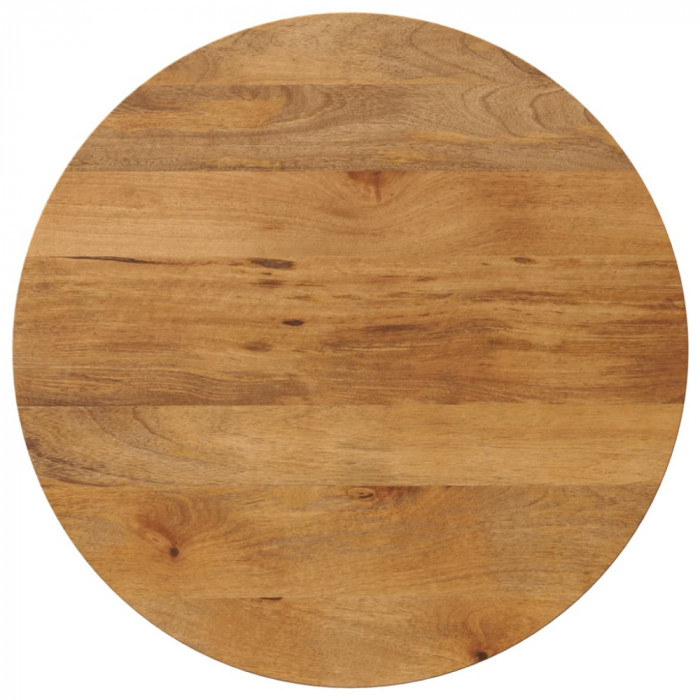 vidaXL Blat de masă rotund, &Oslash; 80x3,8 cm, lemn masiv de mango brut 370079