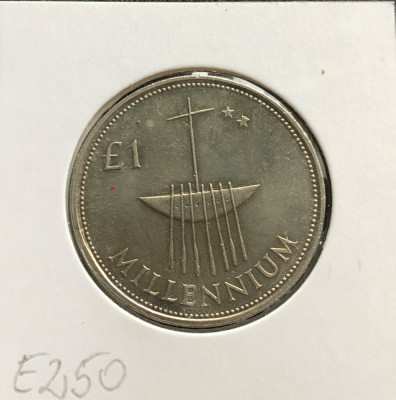 Irlanda 1 punt pound lira 2000 Millennium foto