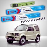 Cumpara ieftin Ștergătoare Suzuki Jimny FJ 1998-2018 | Set Față și Spate Flat Premium &ndash; TeamCar&reg;