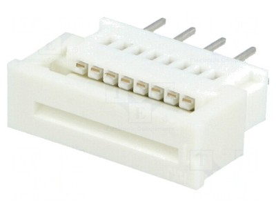 Conector FFC/FPC Drept 8 PIN ZIF THT 200V 1A Cositorit foto