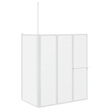 Cumpara ieftin Paravan cada dus in forma de L 70x120x137 cm 4 panouri pliabil